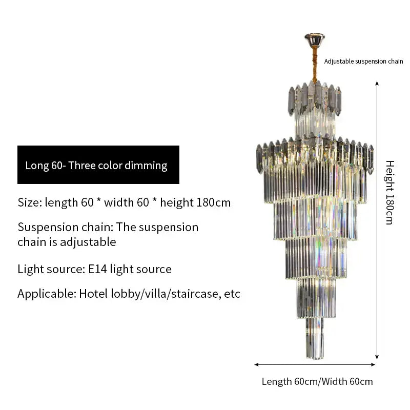 Frosted Crystal Dining Chandelier