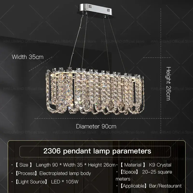 Circular Crystal Chandelier