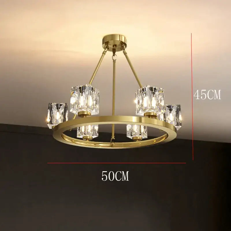 Black Crystal 28-Head LED Chandelier
