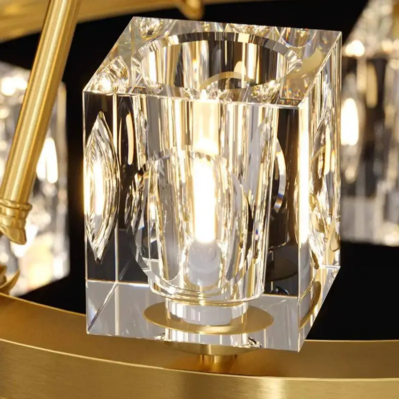 Black Crystal 28-Head LED Chandelier