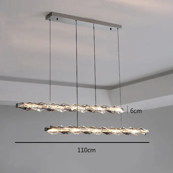 Gold Ring Crystal 110cm Chandelier