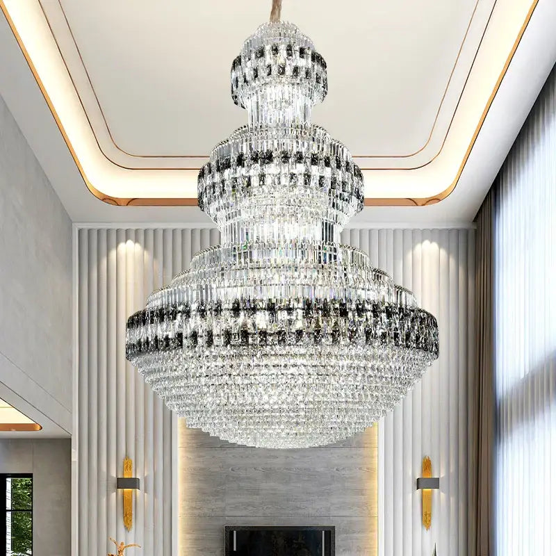 Gold Crystal Chandelier Grand Statement Piece