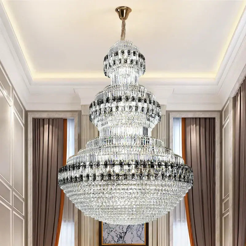 Gold Crystal Chandelier Grand Statement Piece