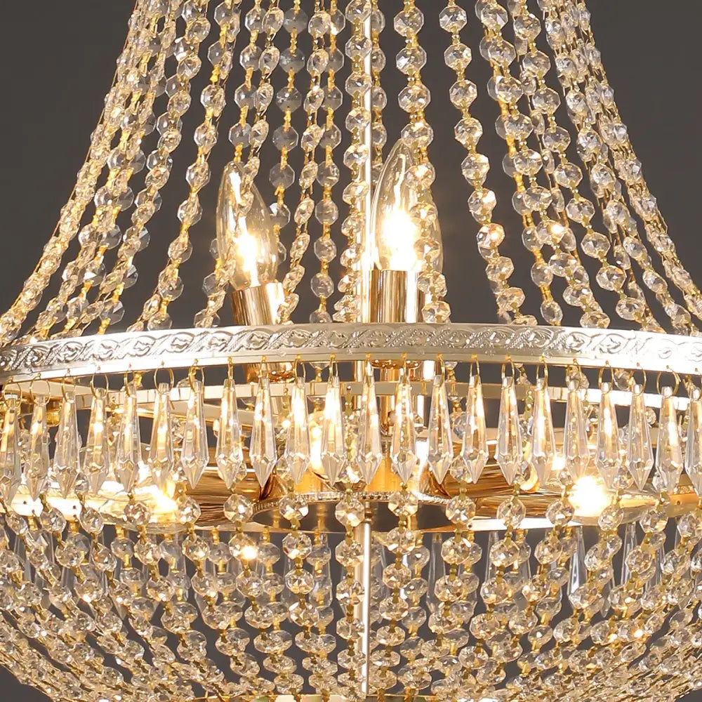 Silver Crystal Chandelier