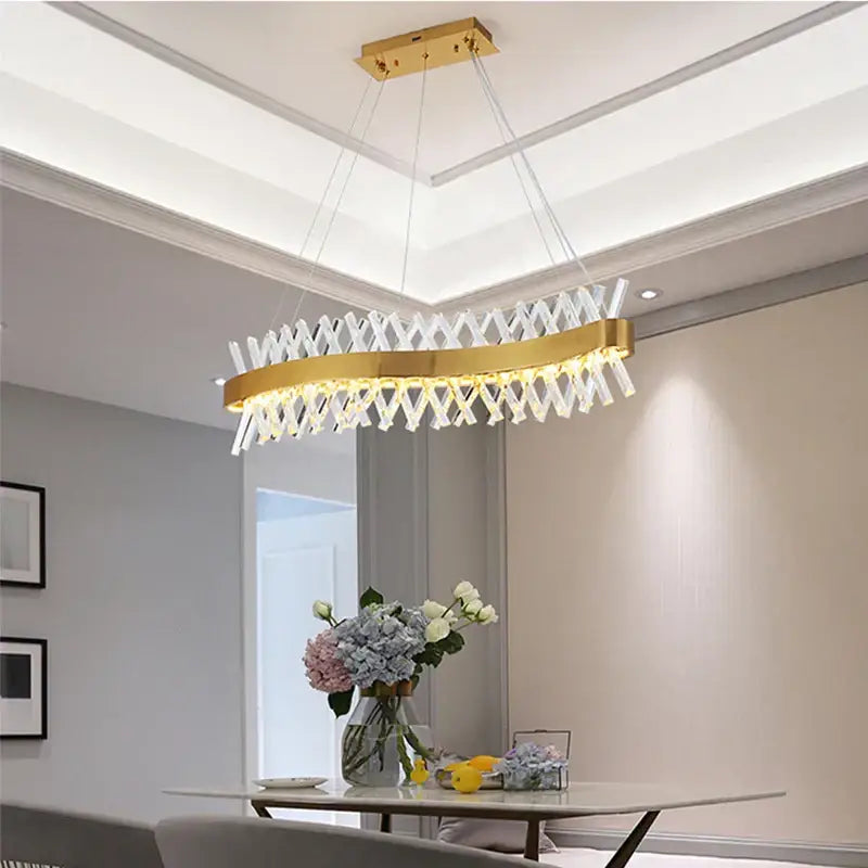 Gold Luxury Crystal Chandelier