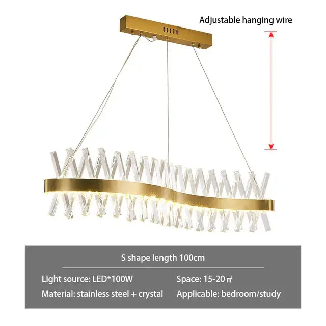 Gold Luxury Crystal Chandelier