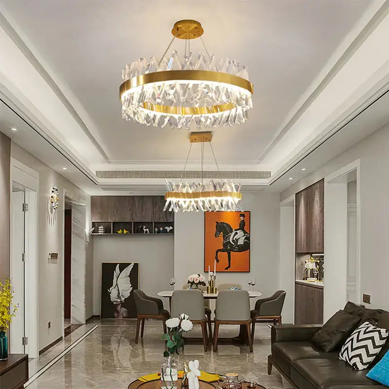 Gold Luxury Crystal Chandelier