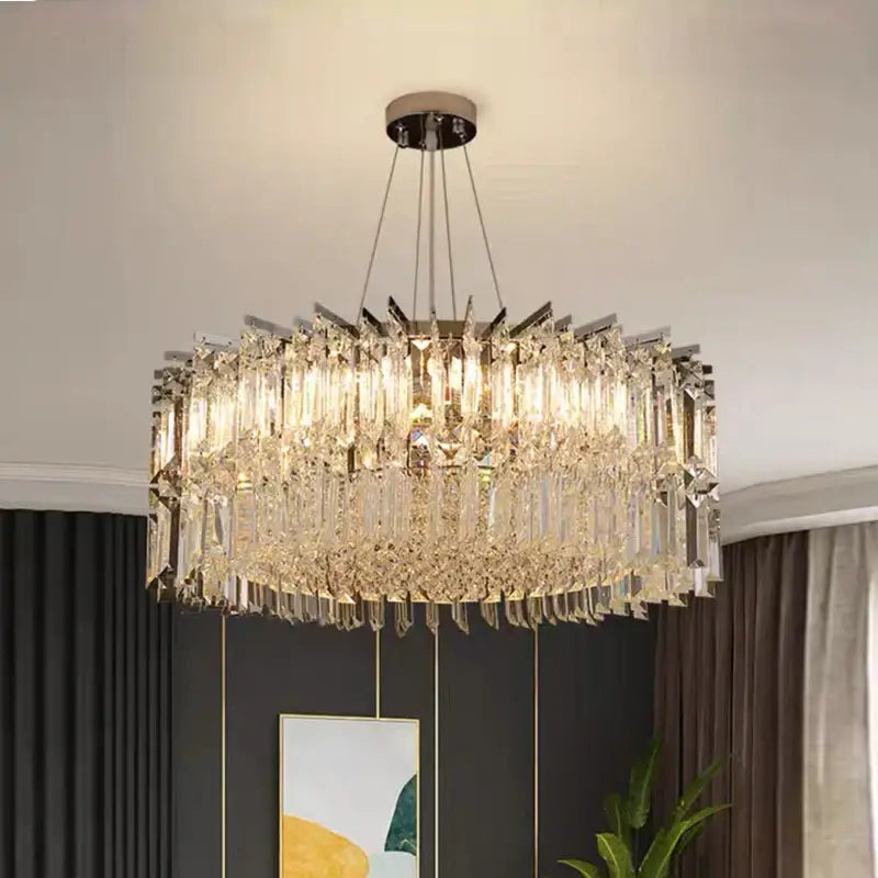 Rectangular Crystal Chandelier