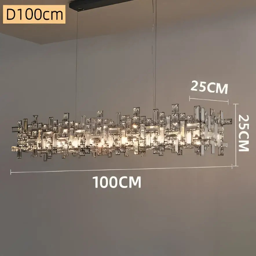 Gold Crystal Chandelier Titanium Gold Body
