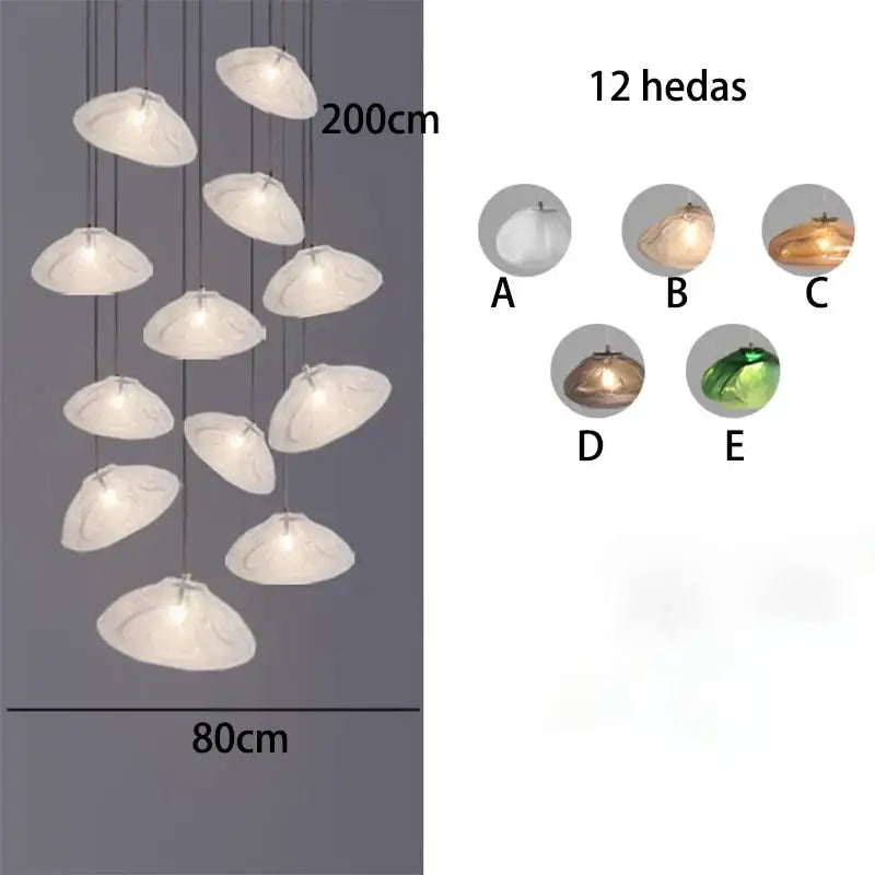 Shell Crystal Chandelier