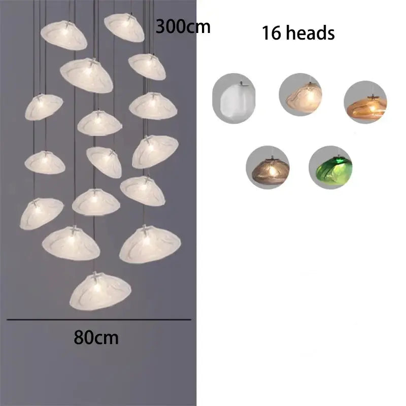 Shell Crystal Chandelier