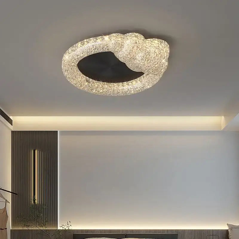 Gold Crystal LED Chandelier Tricolor Six-Style