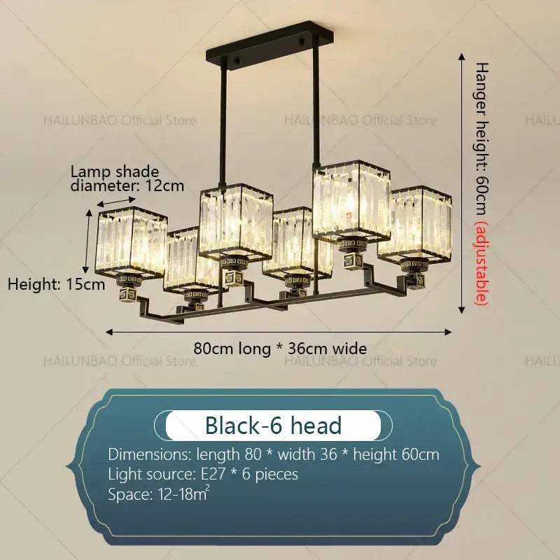 Gold Crystal Chandelier 10-Head 110cm