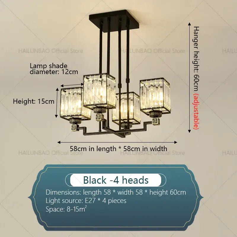 Gold Crystal Chandelier 10-Head 110cm