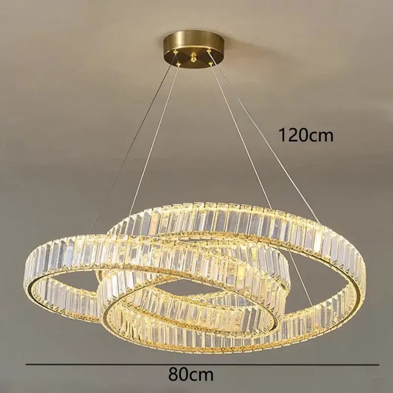 Gold Crystal Ring Light