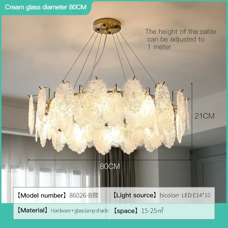 Gold Crystal Chandelier Light French Bedroom