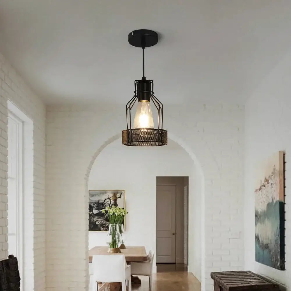 Black Crystal Dining Chandelier Wrought Iron Frame
