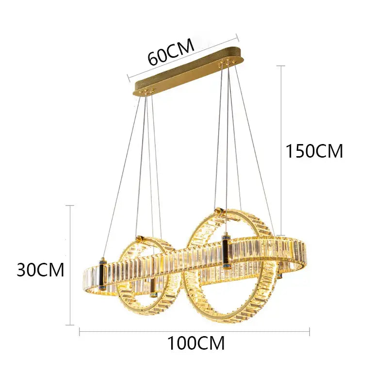 Gold Crystal Chandelier Light Intimate Warm Glow