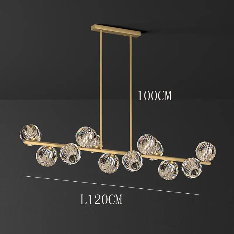 Black Crystal Dining Chandelier 15-Head Dimmable