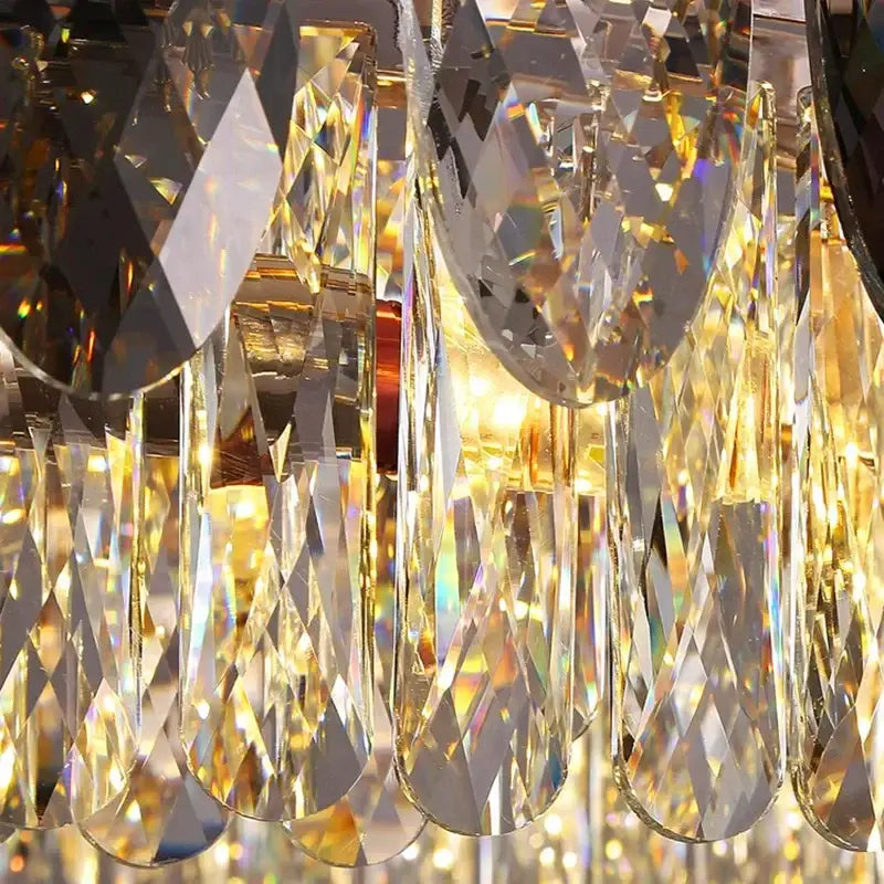 Gold Amber Crystal Chandelier 100cm Diameter
