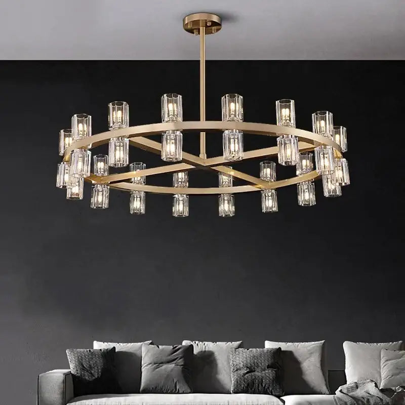 Copper Tier Chandelier Pendant