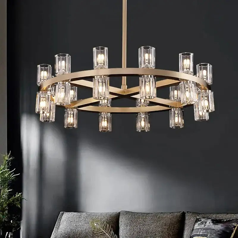 Copper Tier Chandelier Pendant