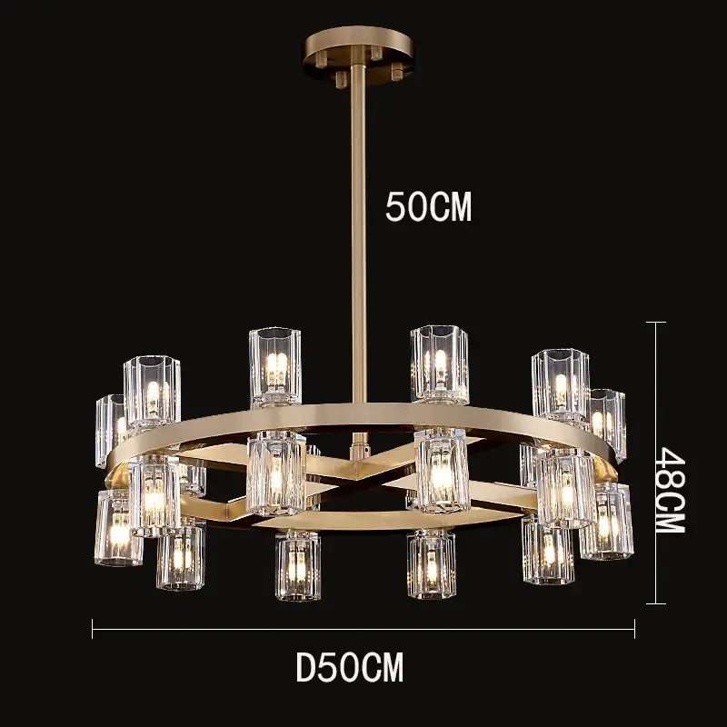 Copper Tier Chandelier Pendant