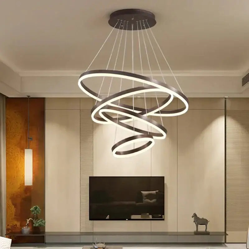 Crystal Spiral Stair Chandelier