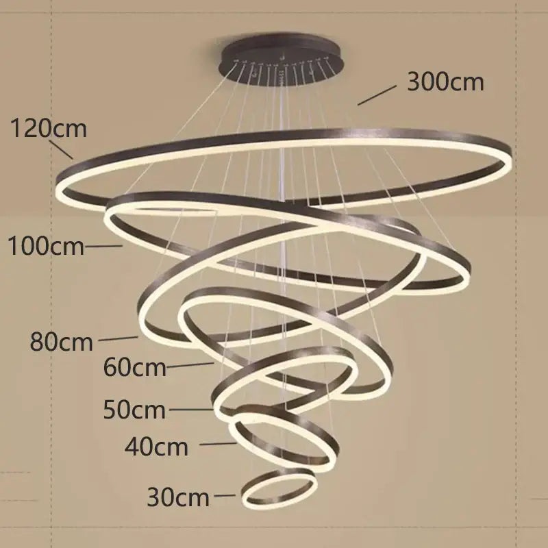 Crystal Spiral Stair Chandelier
