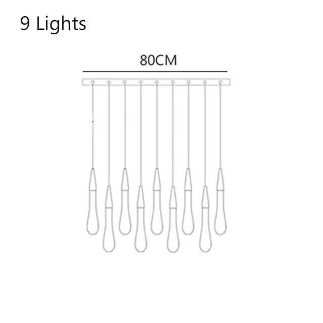 Gold Crystal Drop Chandelier Bronze Option