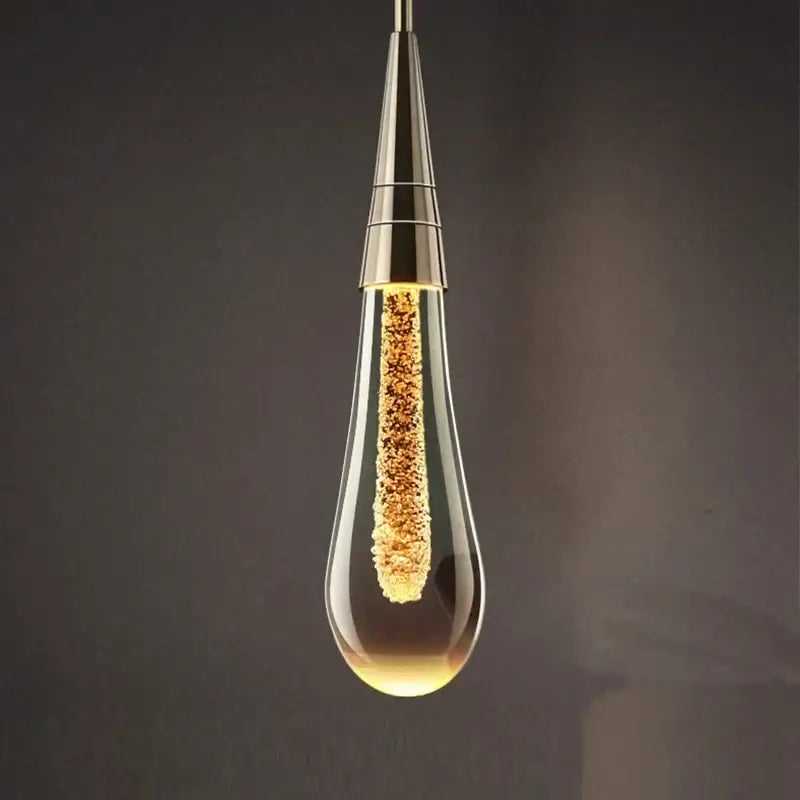 Gold Crystal Drop Chandelier Bronze Option