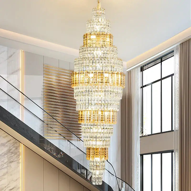 Luxe Crystal Tiered Chandelier