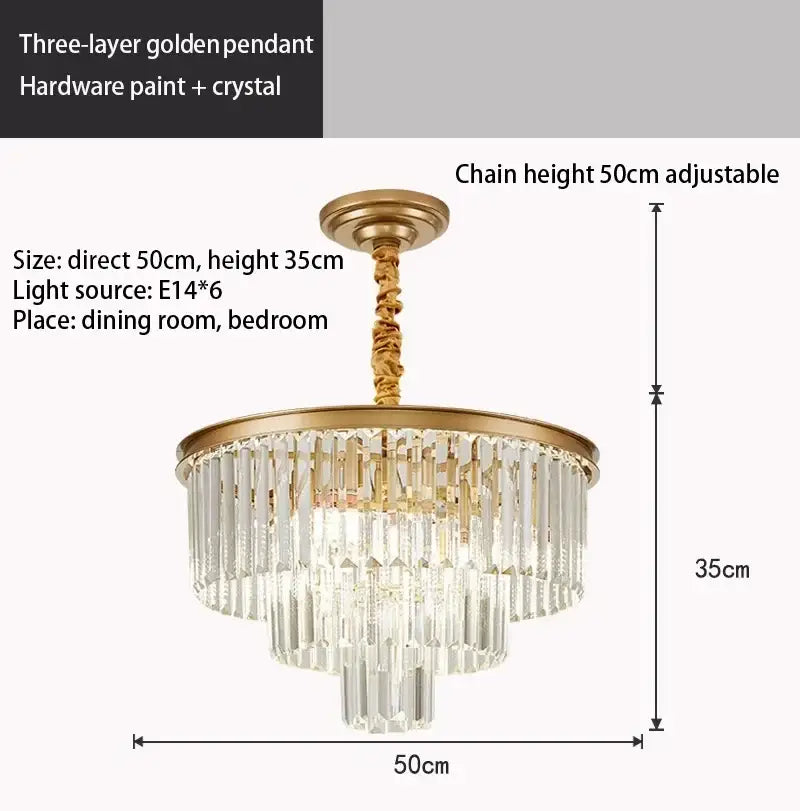 Black Amber Crystal Chandelier