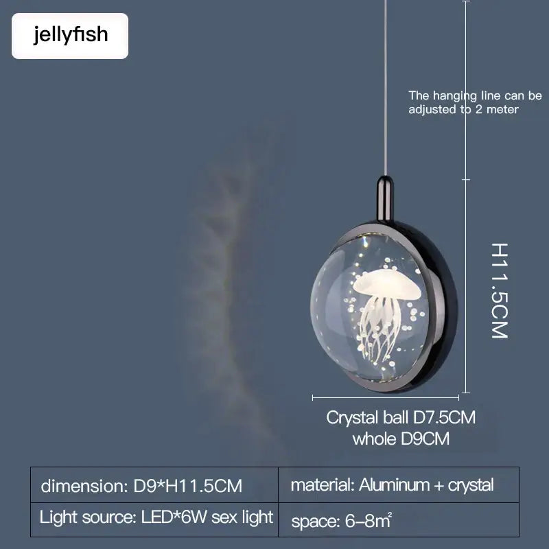 Gold Jellyfish Pendant