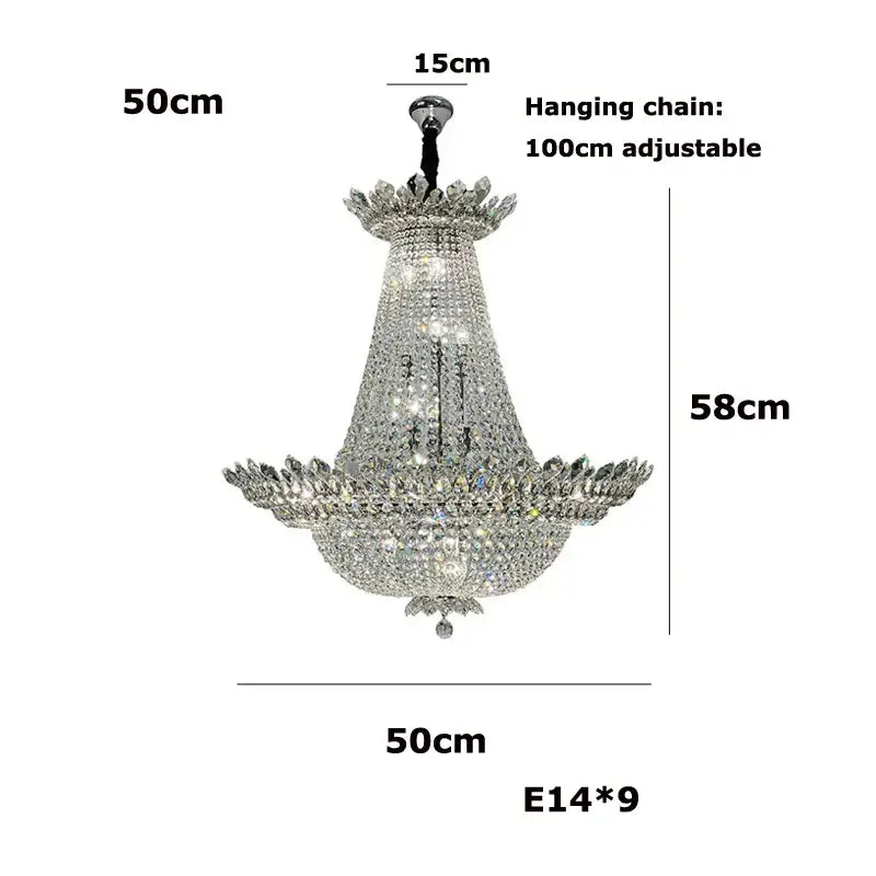 Gold Multi-Tier Chandelier