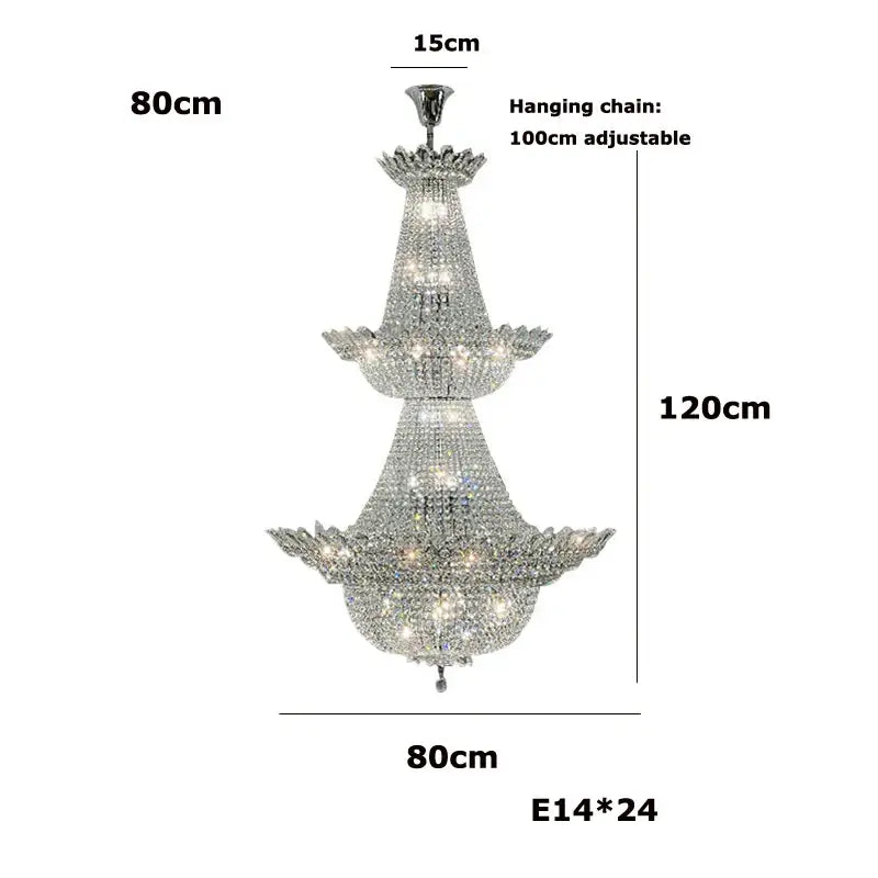 Gold Multi-Tier Chandelier
