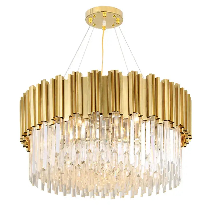 Gold Brass Chandelier