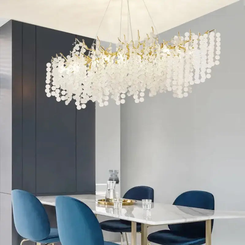 Gold Floral Chandelier