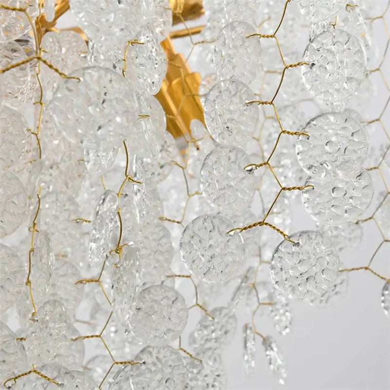 Gold Floral Chandelier