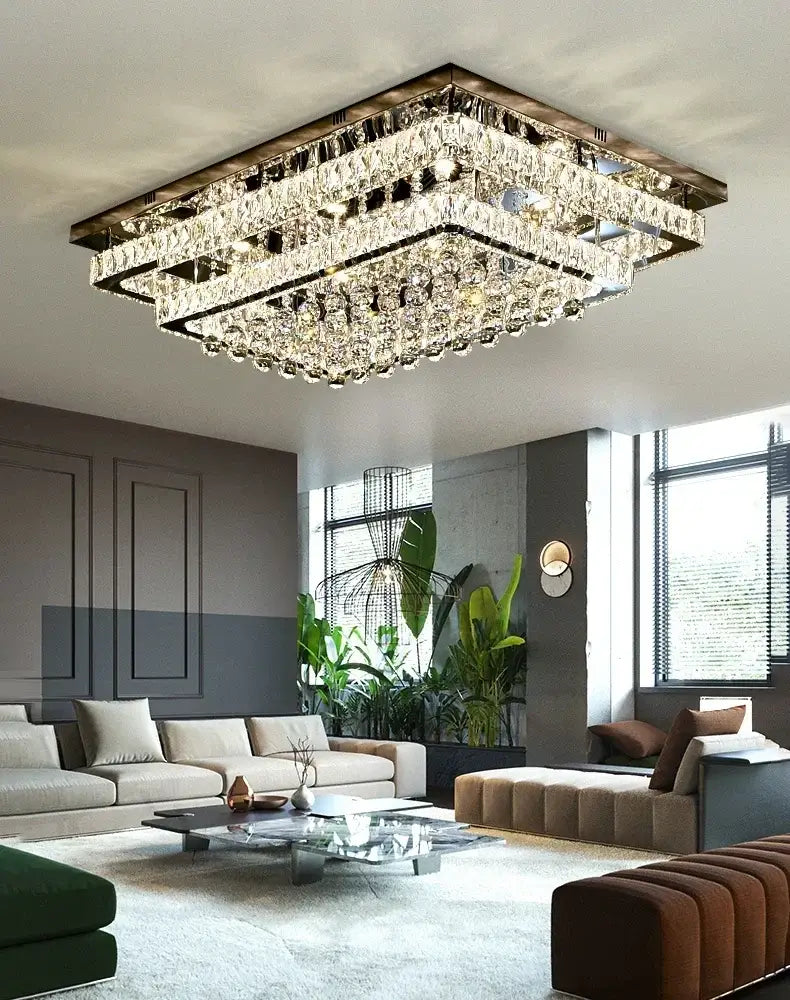 Silver Chrome Dining Light