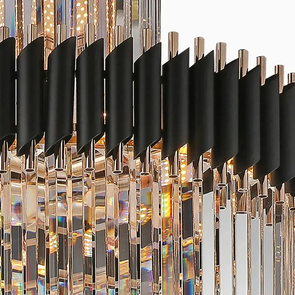 Black Gold Staircase Chandelier