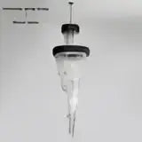 Black Gold Staircase Chandelier