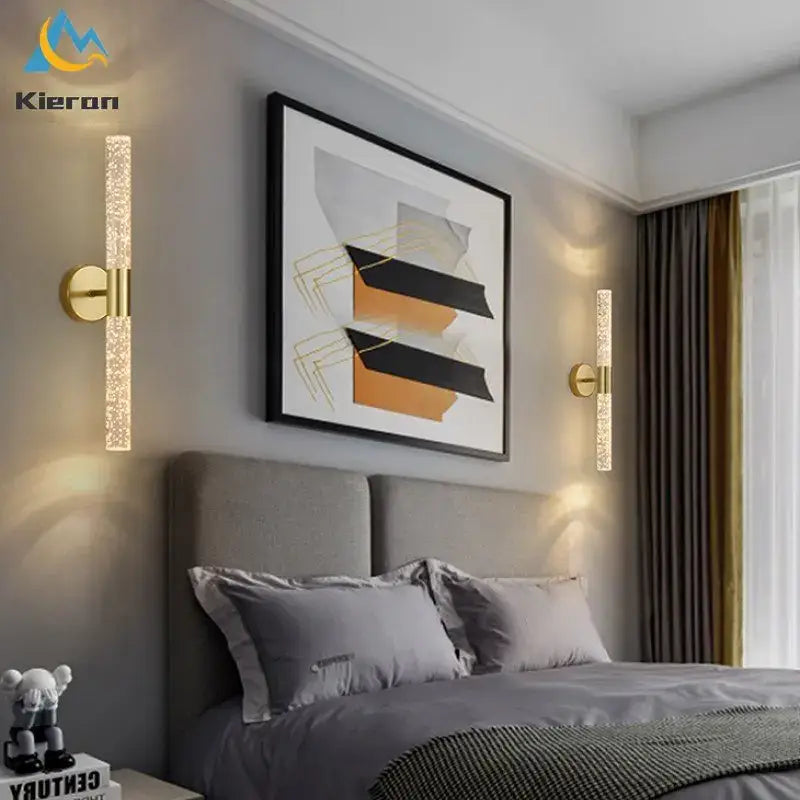 Gold Crystal Wall Lamp