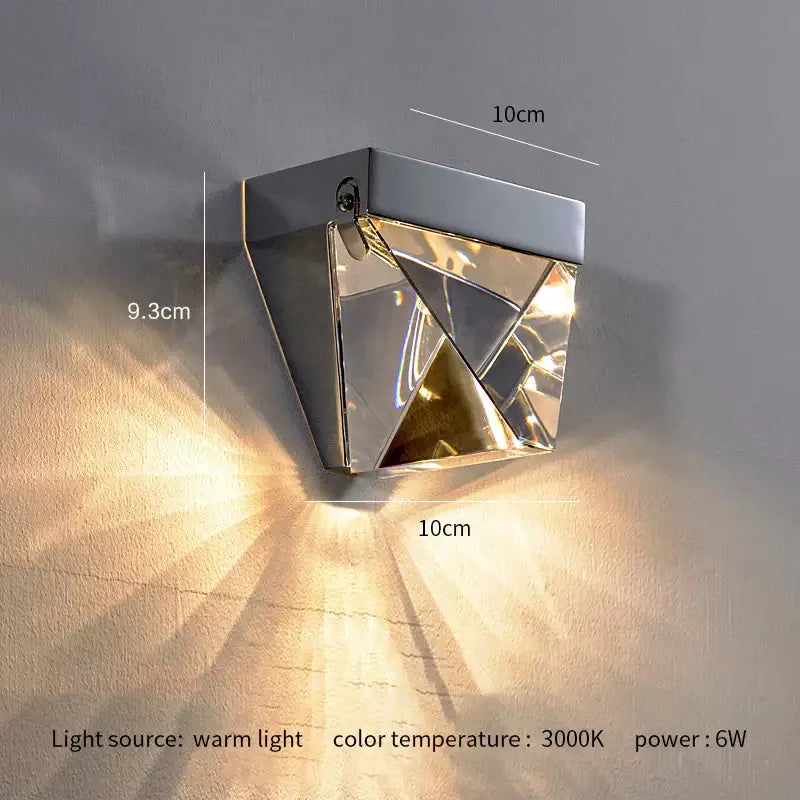 Gold Geometric Wall Light