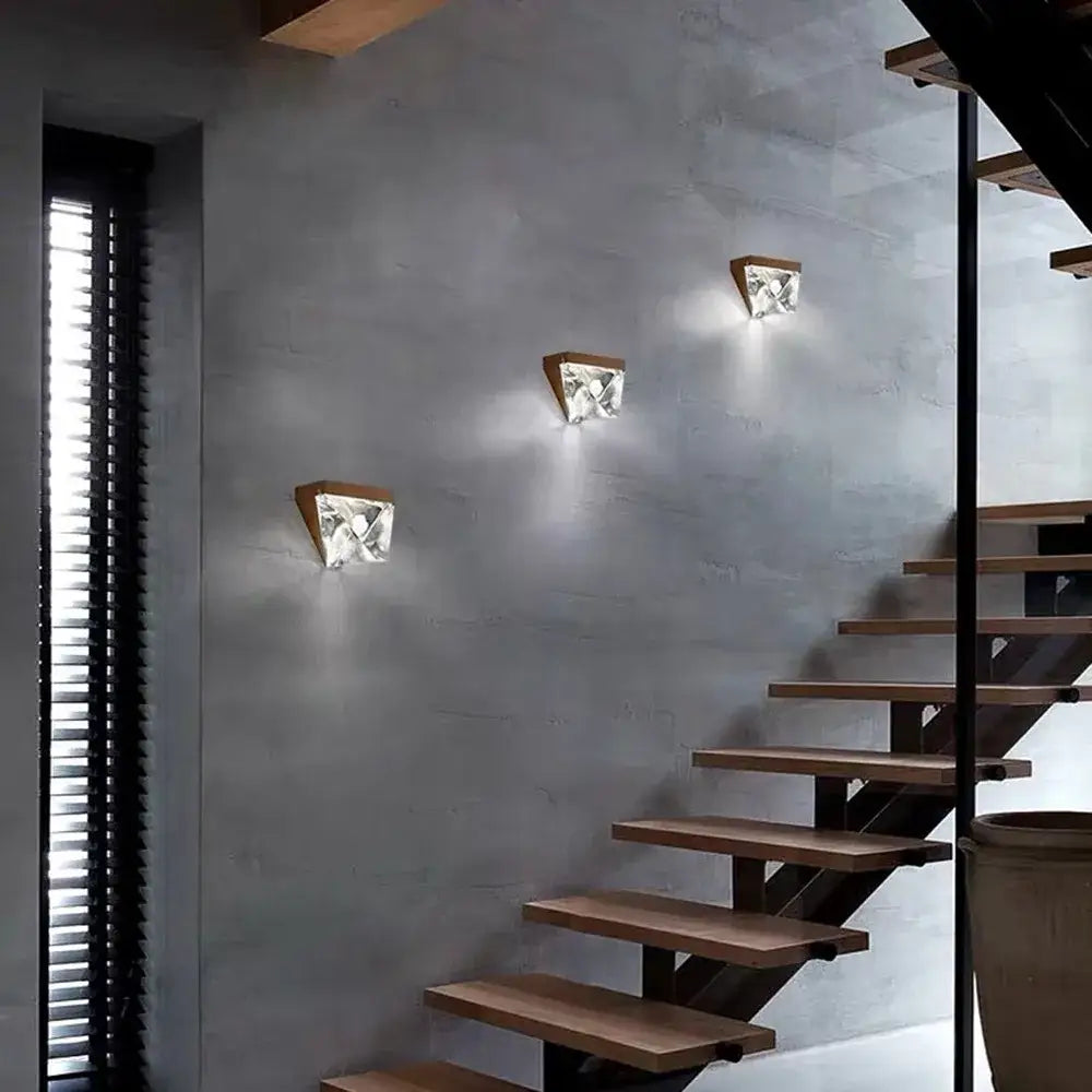 Gold Geometric Wall Light
