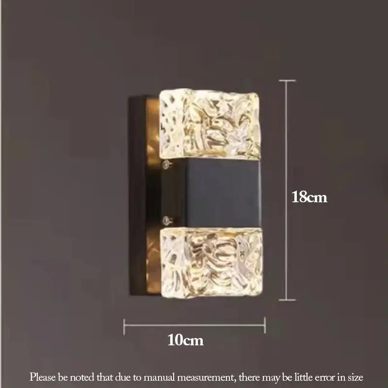 Chrome Glass LED Sconce