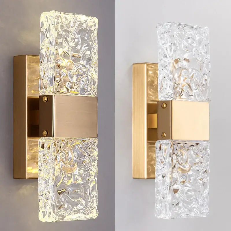 Chrome Glass LED Sconce