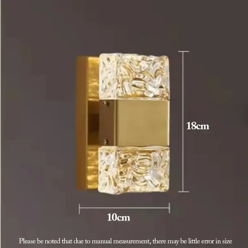 Chrome Glass LED Sconce