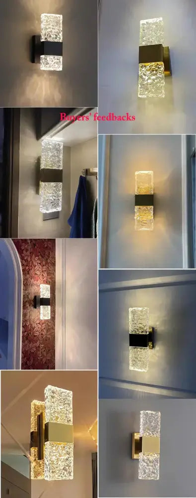 Chrome Glass LED Sconce