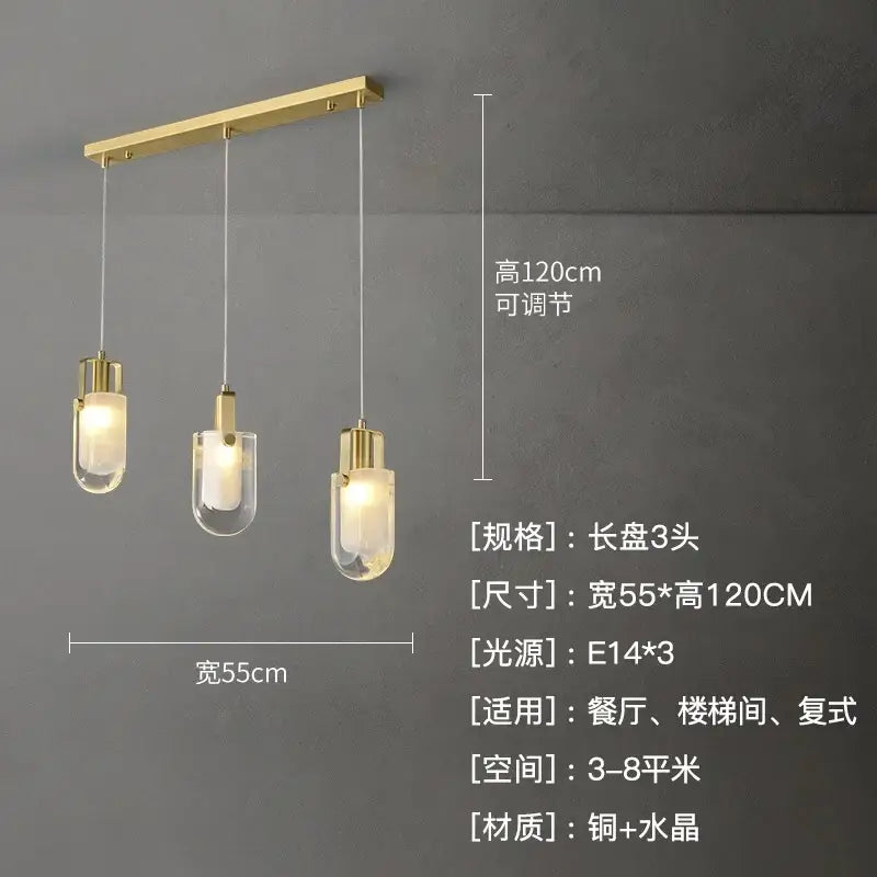 Gold Crystal Loft Chandelier 23-Head Design